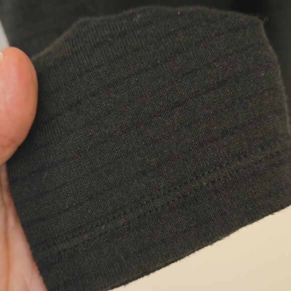 Billy Reid Men's S green/ Black stripes Polyester/cotton Blend Sweater - Picture 4 of 12